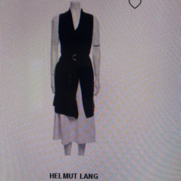Helmut lang NWT belted asymmetrical vest